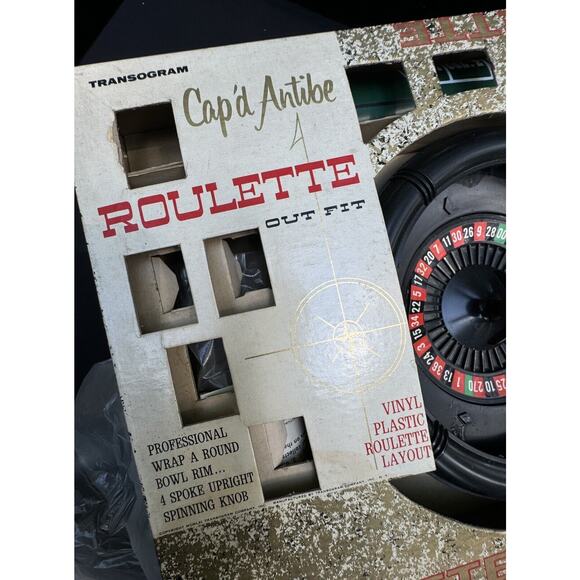 Vintage 1961 Transogram Cap'd Antibe Roulette Outfit COMPLETE In Box - Picture 9 of 9